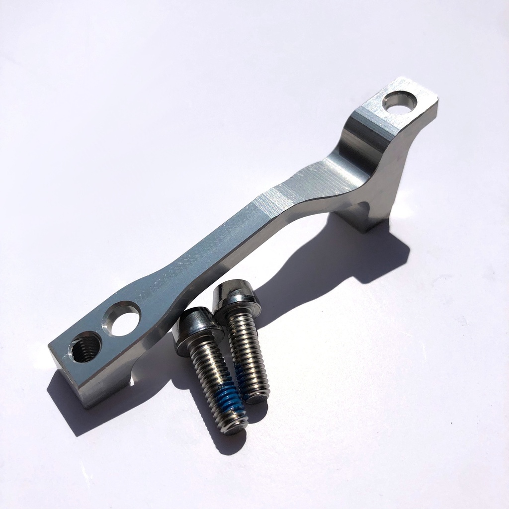 [HBMLS] Hope Mount L Post 160mm to Post 180mm - Silver