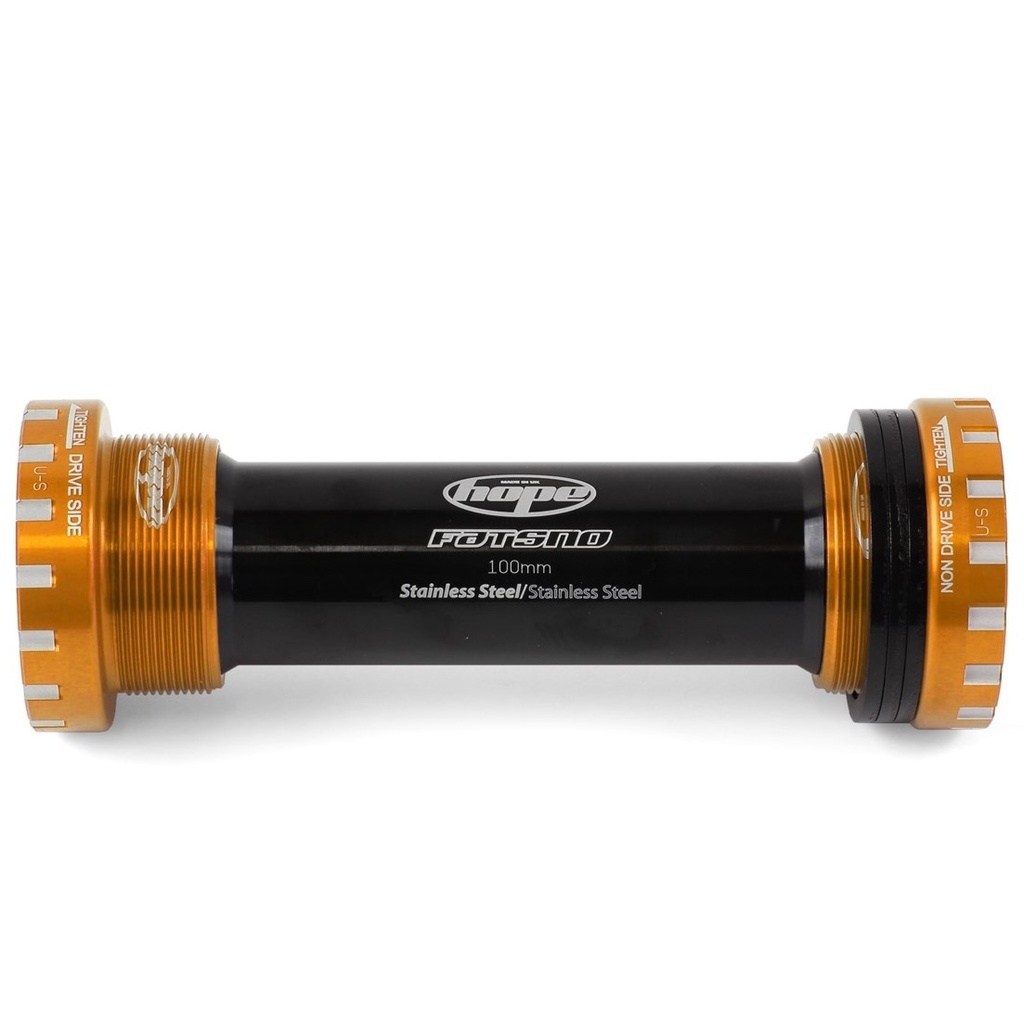 [BBSSFATC] Hope FatBike Bottom Bracket Stainless 100mm - Orange