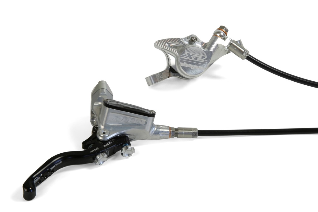Hope Tech 3 X2 - UK fitting (Front R/H) -  Silver